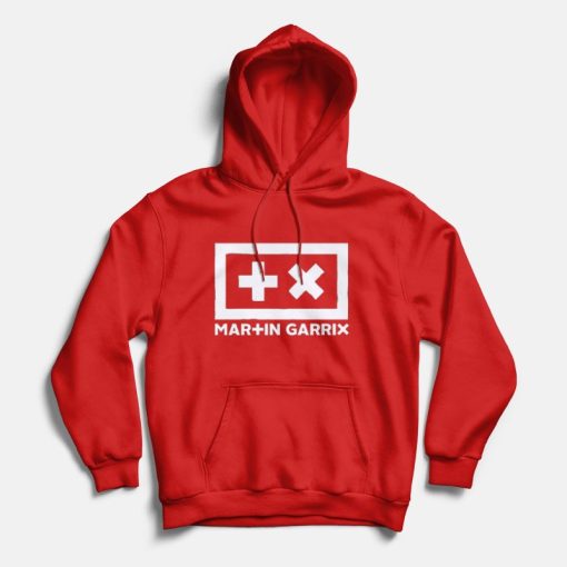 martin garrix logo hoodie red