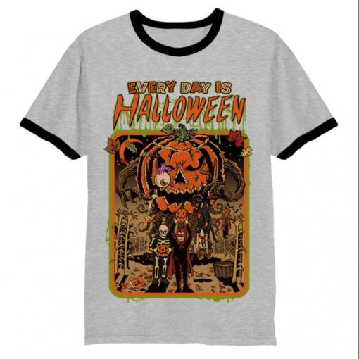 Every Day Is Halloween Ringer T-Shirt For Women's And Men's