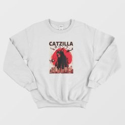 Catzilla Godzilla Parody Sweatshirt
