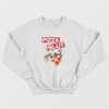 Pizza Slut Marilyn Monroe Design Sweatshirt