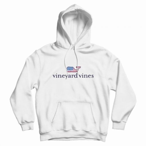 Vineyard Vines USA Whale Flag Hoodie