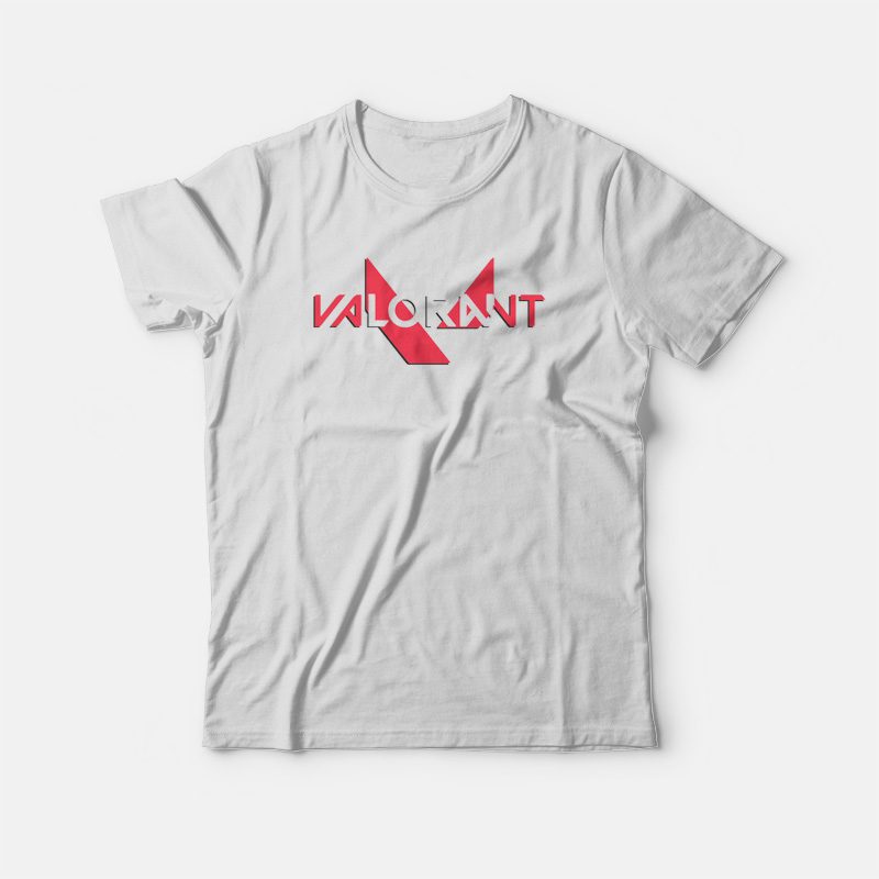 Get It Now Valorant Logo Font T-shirt For Sale - MarketShirt