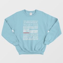 Greys Anatomy Quote You're My Person Sweatshirt