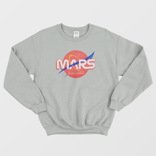 Mars Eksplorer Nasa Logo Sweatshirt
