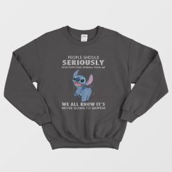 People Should Not Expecting Normal From Me Stitch Sweatshirt