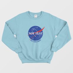 NASA Logo Not Flat We Checked Sweatshirt