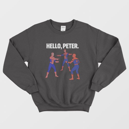 Spiderman Hello Peter Sweatshirt