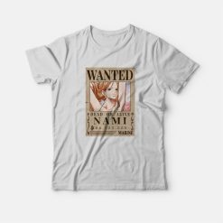 Nami Wanted Poster One Piece T-Shirt