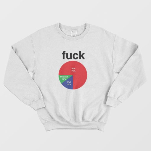 Fuck Pie Chart Sweatshirt