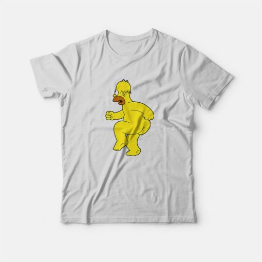 Bart Simpson Homer Simpson Naked T-Shirt
