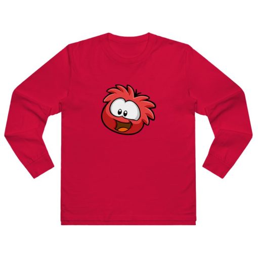 Puffles Red Club Penguin Long Sleeve Shirt
