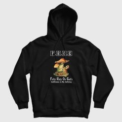 Frog Fully Rely On God's Indifference To My Suffering Vintage Hoodie