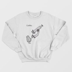 Cellfie Funny Science Biology Sweatshirt