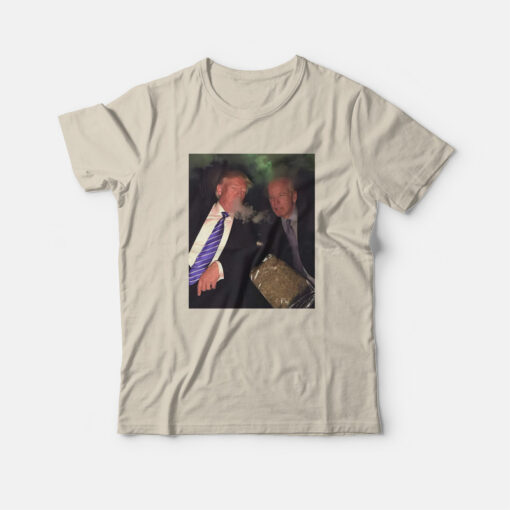 Trump and Biden Smoking T-Shirt