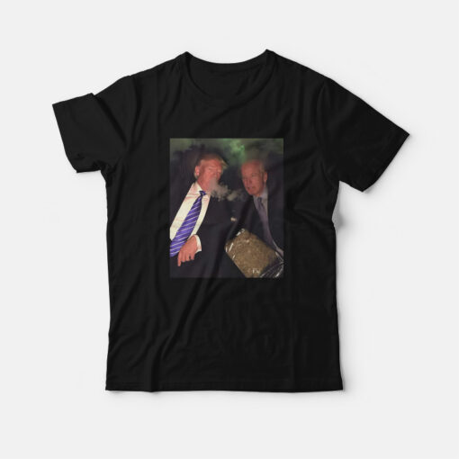 Trump and Biden Smoking T-Shirt
