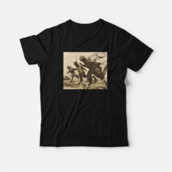 Godzilla Skateboard Funny Vintage T-Shirt